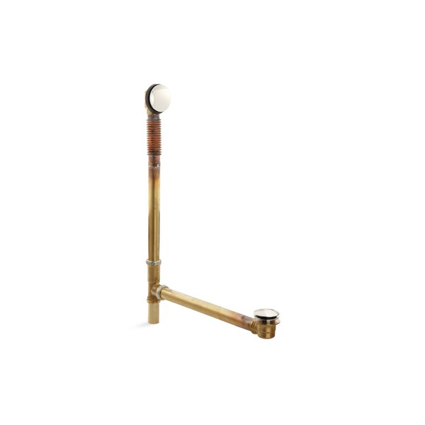 Brass Toe Tap Bath Drain